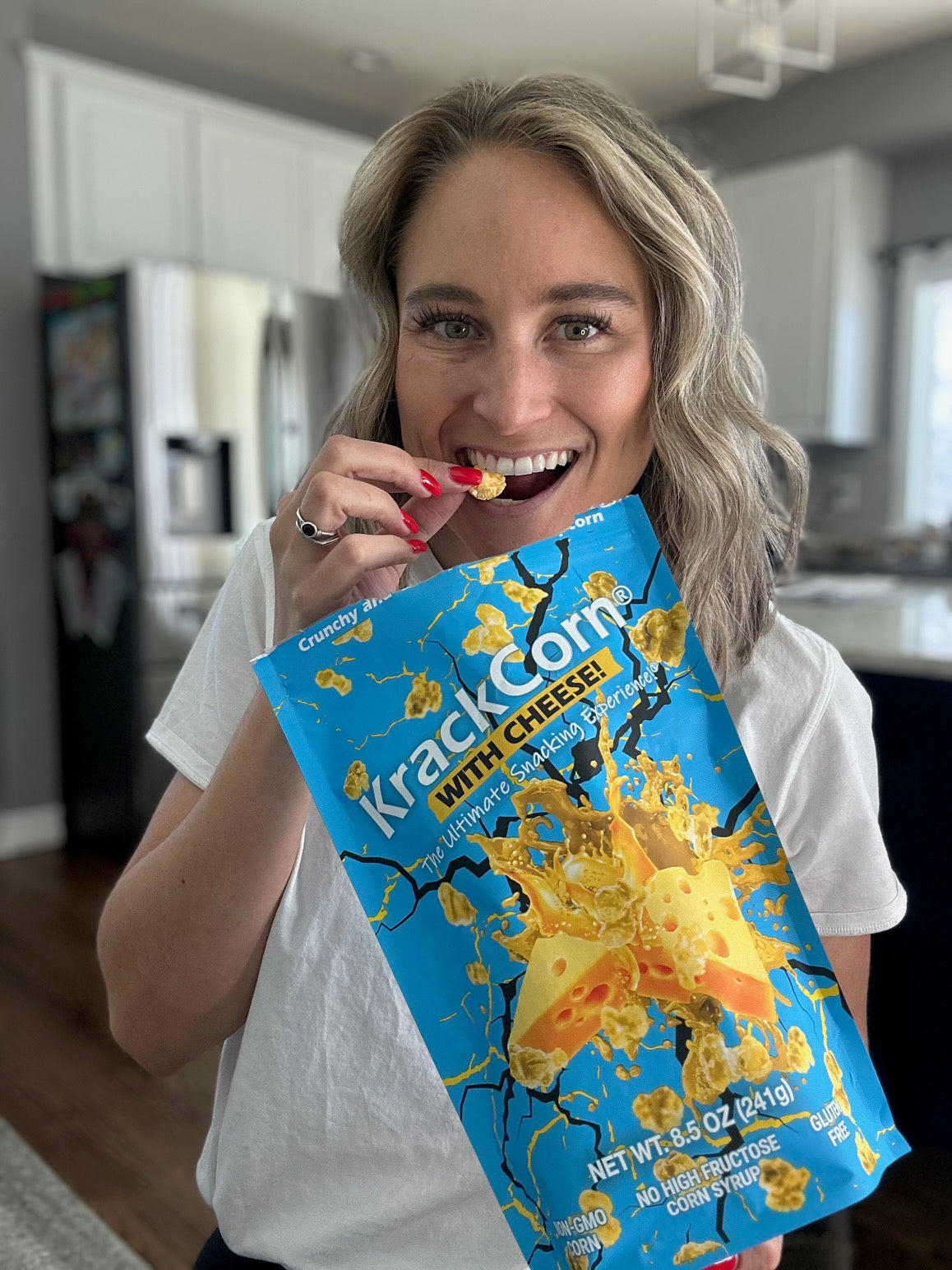 KrackCorn® Popcorn With Cheese! 8.5oz Sharing Size - 3 pack