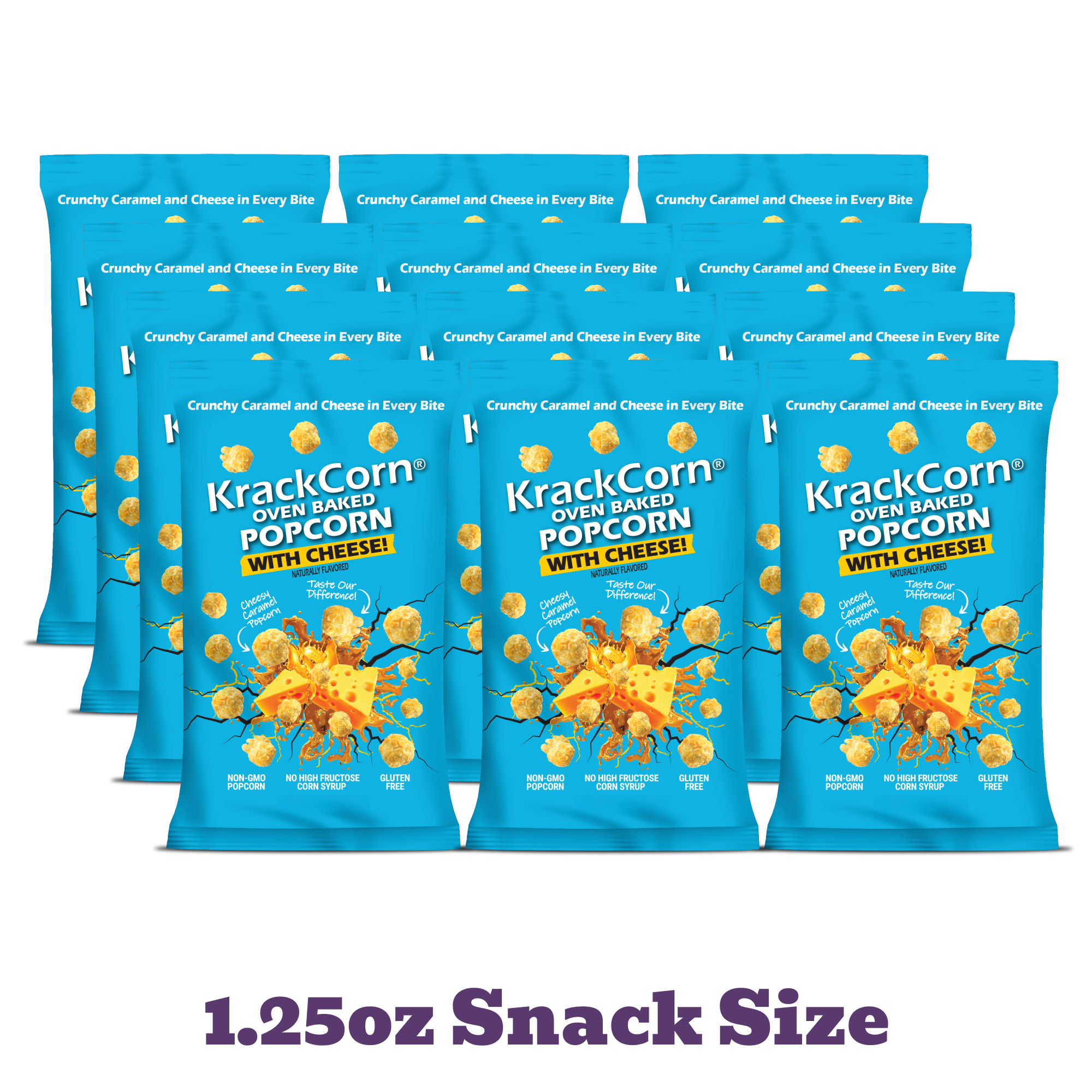 CAC Corneo Pack 1箱 Cheese! 1.25oz Snack Size - 12 pack – KrackCorn Popcorn