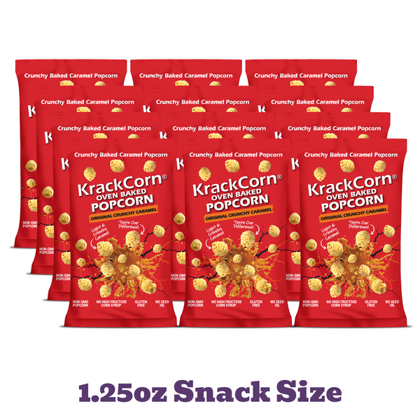 1.25oz Original Caramel Snack Size - 12 pack – KrackCorn Popcorn