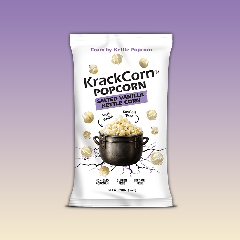 KrackCorn® Popcorn 20oz XL Salted Vanilla Kettle Corn