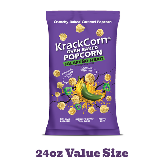KrackCorn® Popcorn 24oz XL Jalapeno Heat!