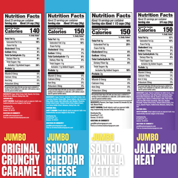KrackCorn® Popcorn XL Variety Pack!