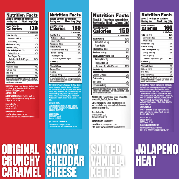 KrackCorn® Popcorn Bonus Variety Pack - 8 Bags!