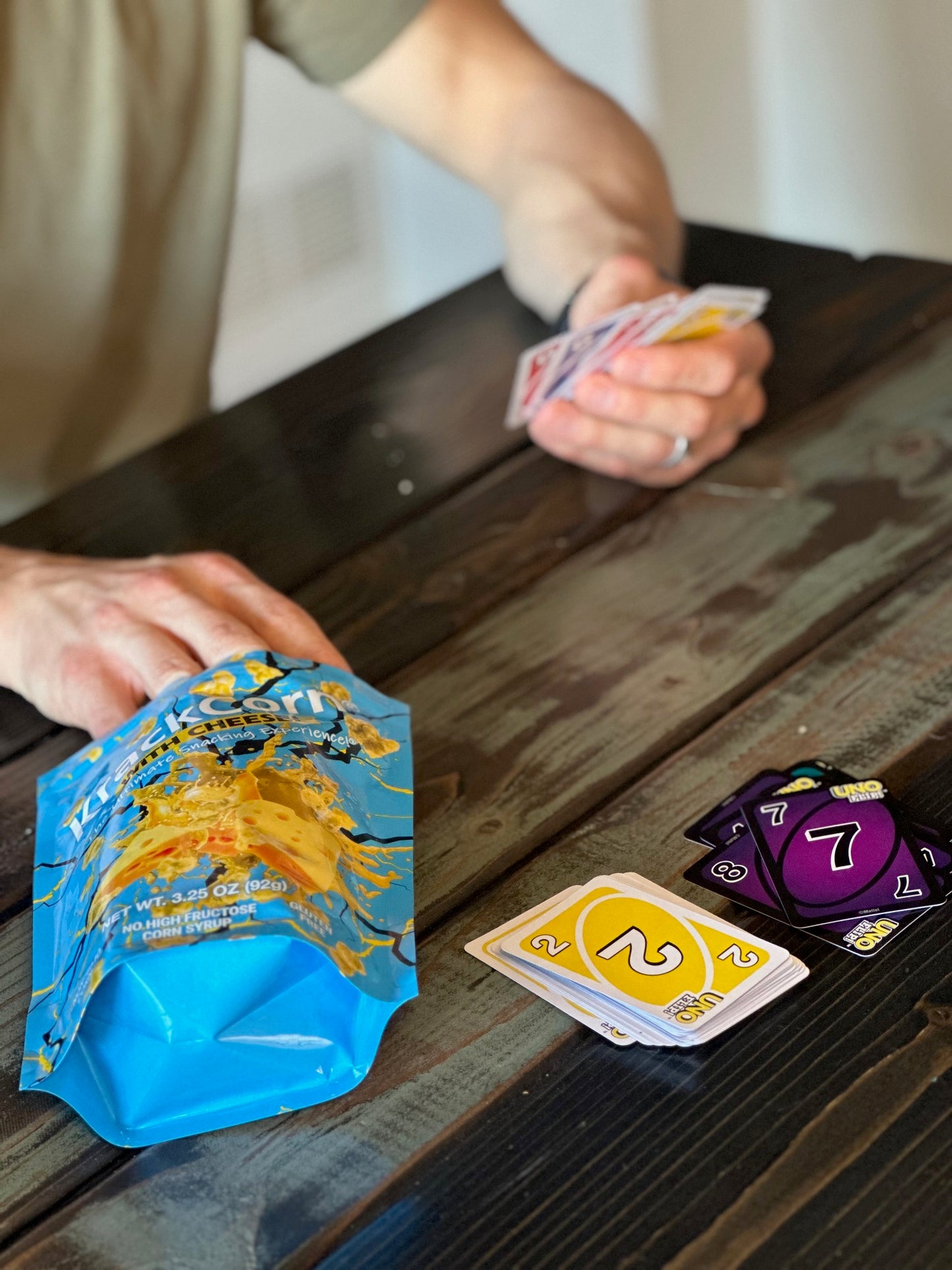KrackCorn® Popcorn WIth Cheese! 3.25oz Personal Size - 6 pack