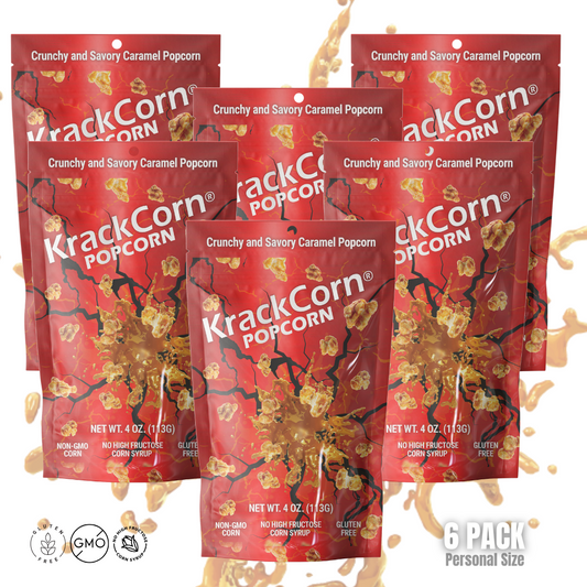 KrackCorn® Popcorn Original Caramel Personal Size - 6 pack