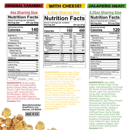 KrackCorn® Popcorn 3 Flavor Personal Size - 18 PACK PARTY!
