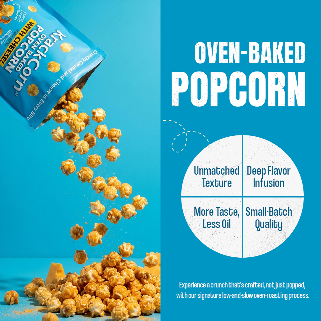 KrackCorn® Popcorn Bonus Variety Pack - 8 Bags!