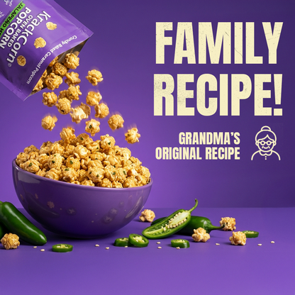 KrackCorn® Popcorn 24oz XL Jalapeno Heat!