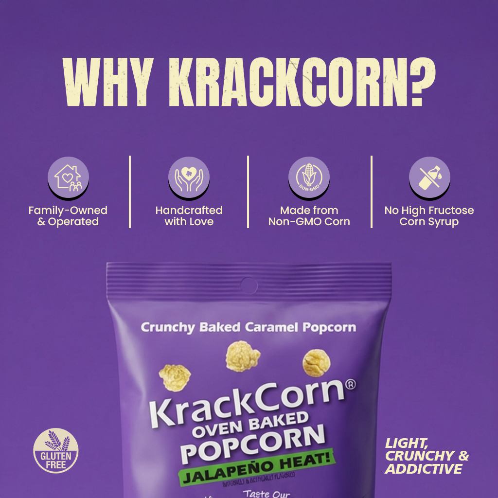KrackCorn® Popcorn Bonus Variety Pack - 8 Bags!