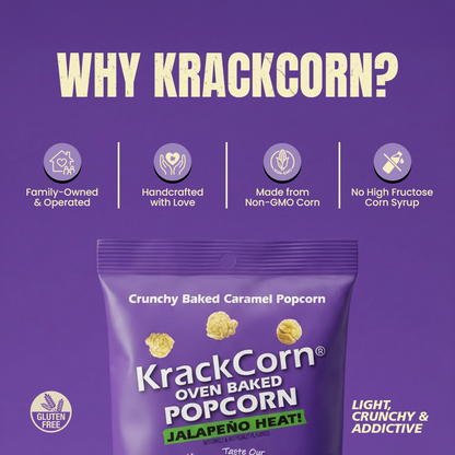 KrackCorn® Popcorn Bonus Variety Pack - 8 Bags!