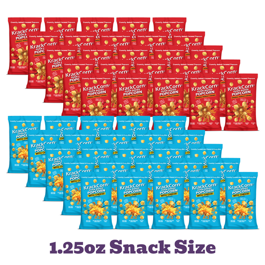 50 PACK PARTY! KrackCorn® Popcorn 2 Flavor Snack Size