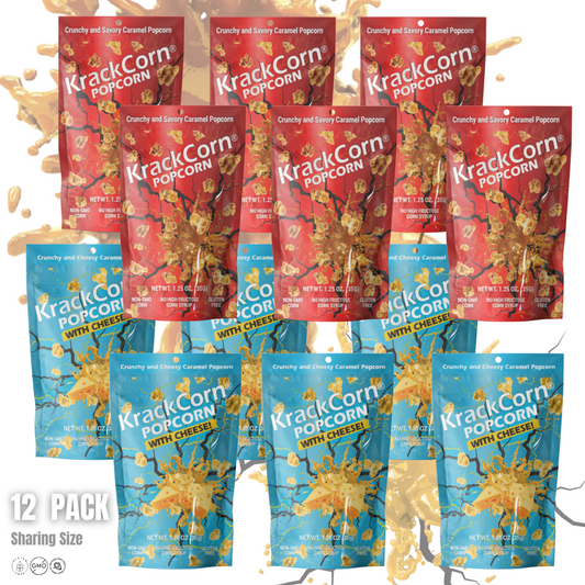 KrackCorn® Popcorn 2 Flavor Snack Size - 12 pack